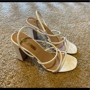 White Heel Sandles